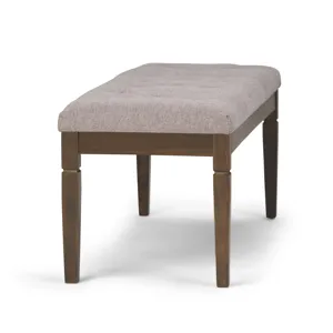 Waverly - Tufted Ottoman Bench - Cloud Grey