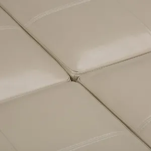 Avalon - Square Coffee Table Storage Ottoman - Satin Cream