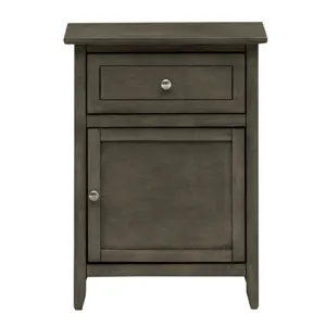 Izzy - G1411-N-05 1 Drawer /1 Door Nightstand - Gray