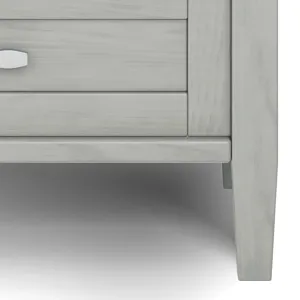 Warm Shaker - End Table - Fog Grey