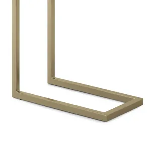 Skyler - C Side Table - Dark Brown / Gold