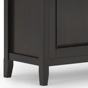 Amherst - Wide 3 Door Storage Cabinet - Hickory Brown