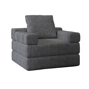 Single Sofa Chair That Converts To A Single Sofa Bed For Living Room, Guest Room, Playroom - Dark Gr