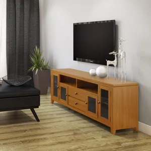 Cosmopolitan - 72\" Wide TV Media Stand - Light Golden Brown