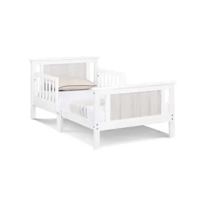 Connelly - Reversible Panel Toddler Bed - White/Rockport Gray