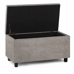 Cosmopolitan - Storage Ottoman - Distressed Grey Taupe