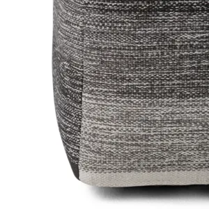Naya - Cube Pouf - Patterned Grey Melange