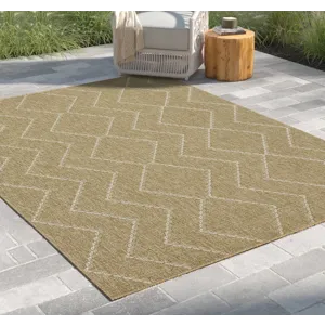 Earth - 7\'10\" X 10\'3\" Indoor / Outdoor Area Rug - Jute / White