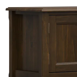 Burlington - 72\" Low TV Media Stand - Mahogany Brown