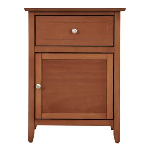 Izzy - G1414-N-60 1 Drawer /1 Door Nightstand - Oak