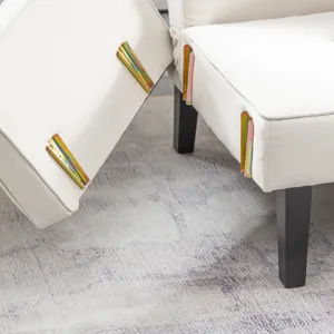 Futon Sofa Bed Convertible Couch Bed With Armrests Modern Living Room Linen Sofa Bed, Folding Reclin