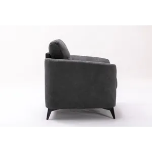 Callie - Woven Fabric Chair - Gray
