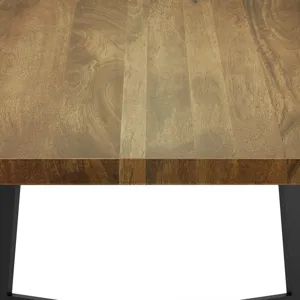 Watkins - Dining Table with Inverted Metal Base - Light Brown
