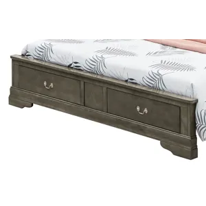 Louis Phillipe - G3105D-QSB2 Queen Storage Bed - Gray
