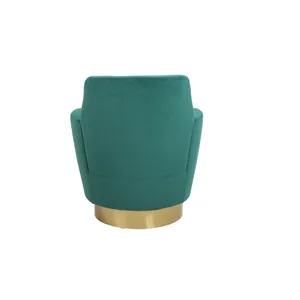 Velvet Swivel Barrel Chair, Swivel Accent Chairs Armchair For Living Room, Reading Chairs For Bedroo