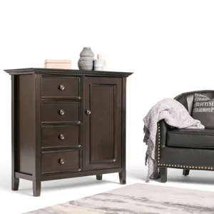 Amherst - Medium Storage Cabinet - Hickory Brown