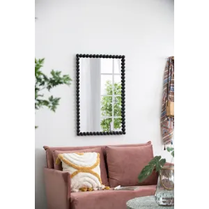 Rectangle Mirror, Wall Mirror For Living Room Bedroom Entryway - Black