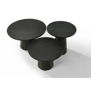 Jasper - 3-Piece Coffee, End, And Console Table (Set of 3) - Ebony Black