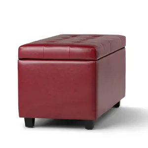 Cosmopolitan - Storage Ottoman - Red