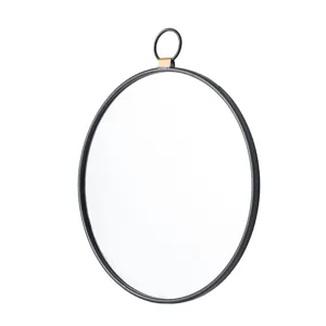 Wall Mirror With Black Frame, Contemporary Minimalist Accent Mirror For Living Room, Foyer, Entryway