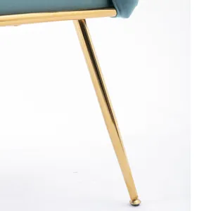 Luxury Modern Simple Leisure Velvet Single Sofa Chair Bedroom Lazy Person Household Dresser Stool Ma