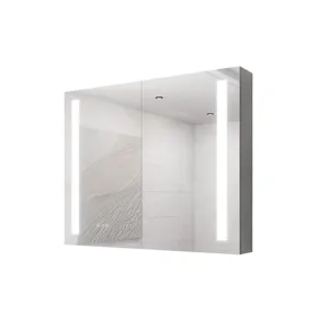 36 x 30\" Medicine Cabinet With LED Vanity Mirror, Anti-Fog, Dimmable, Recessed Or Surface Mount, Al