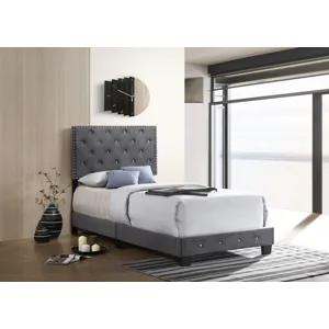 Suffolk - G1401-TB-UP Twin Bed - Gray