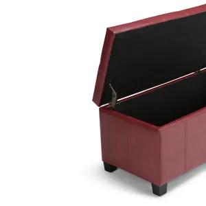Dover - Storage Ottoman Bench - Radicchio Red