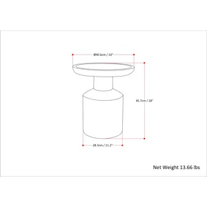 Haynes - Wooden Accent Table - White Wash