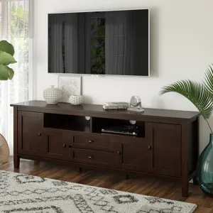 Warm Shaker - 72\" TV Media Stand - Russet Brown