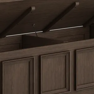 Amherst - Entryway Storage Bench - Farmhouse Brown