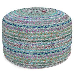 Margo - Round Pouf - Green