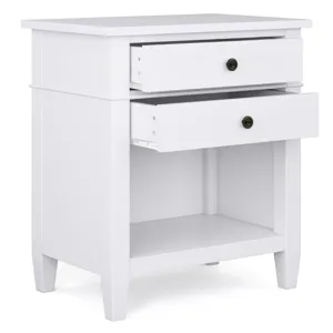 Carlton - Bedside Table - White