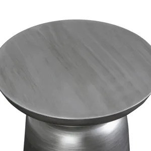 Toby - Metal Accent Table - Silver