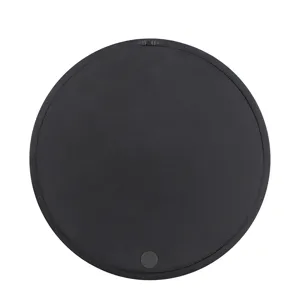 Circle Wall Mirror With Wooden Frame, Wall Mirror For Living Room - Black
