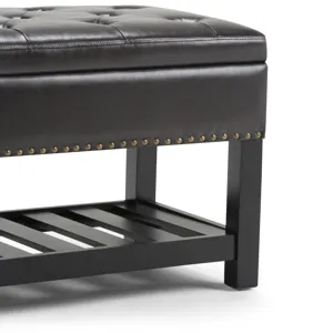 Lomond - Storage Ottoman Bench - Tanners Brown