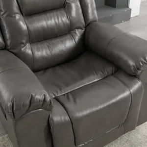 2 Seater Home Theater Recliner Manual Recliner Chair With A Storage Box And Two Cup Holders For Livi