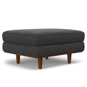 Morrison - 72\" Sofa and Ottoman Set - Charcoal Gray