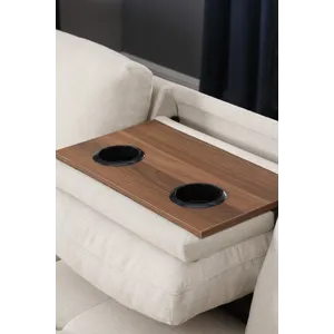 Alger - 98\" Wide Left Hand Facing Sofa & Chaise With Ottoman - Beige