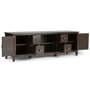 Connaught - 72\" Wide TV Stand - Dark Chestnut Brown