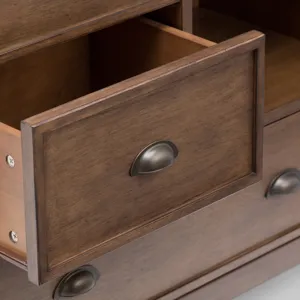 Redmond - Medium Storage Cabinet - Rustic Natural Aged Brown