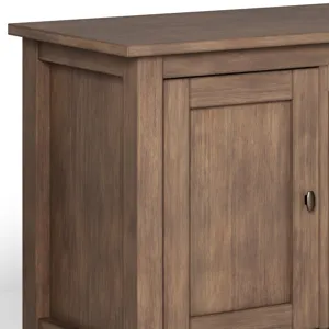 Warm Shaker - 72\" TV Media Stand - Rustic Natural Aged Brown