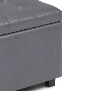 Cosmopolitan - Storage Ottoman - Stone Grey