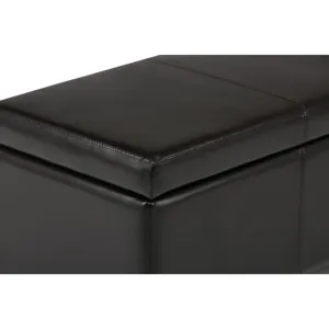 Avalon - Storage Ottoman Bench - Tanners Brown