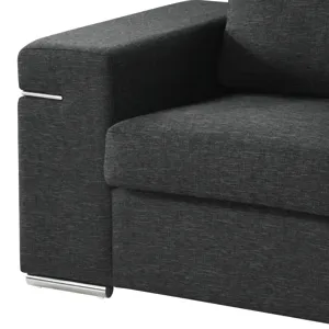 Gianna - Black Linen Fabric Arm Chair