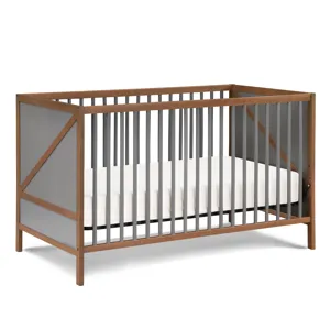 Pixie Zen - 3-in-1 Crib - Walnut/Charcoal
