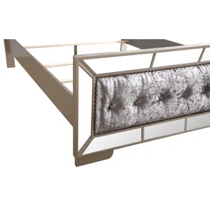 Hollywood Hills - G8105A-KB King  Bed - Silver Champagne