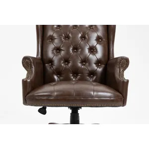 Executive Office Chair, High Back Reclining Comfortable Desk Chair With Smooth Glide Caster Wheels -