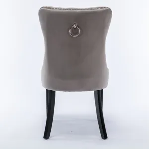 Nikki - Modern, High-End Tufted Solid Wood Contemporary Velvet Upholstered Dining Chair With Wood Le