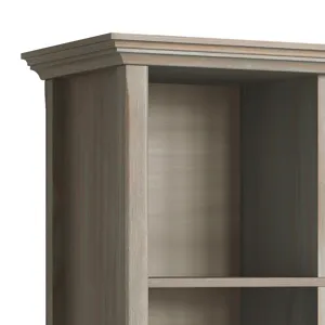 Amherst - 8 Cube Storage Sofa Table - Distressed Grey
